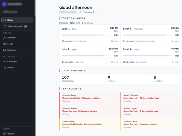 Member Retention Platform